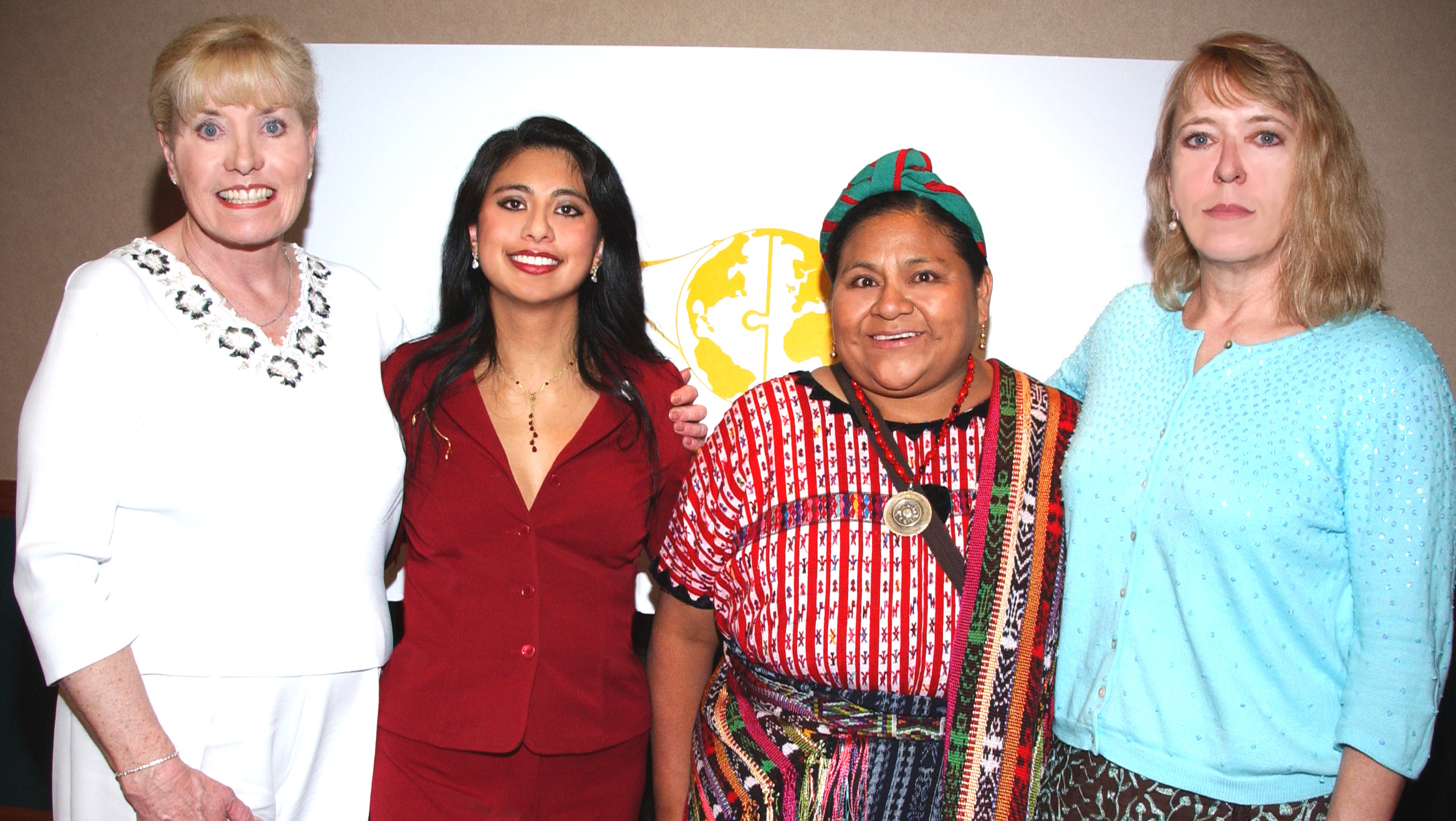 The Memnosyne Foundation held a reception in honor of and presented grants to all three Nobel Peace Laureates:  Betty Williams, Rigoberta Menchu, and Jody Williams, while they attended the Women's Peace Conference in Dallas, Texas in 2007, (All three are shown in photo along with Memnosyne Foundation founder, Mary Ann Thompson-Frenk.)